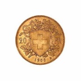 Swiss 20 Franc Gold Coin
