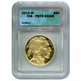 Certified Proof Buffalo Gold Coin 2012-W PF70 DCAM ICG