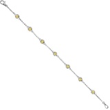 Yellow Diamonds by The Yard Bezel-Set Bracelet 14K White Gold (1.00ct)
