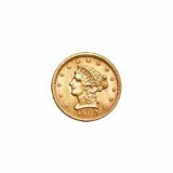 Early Gold Bullion $2.5 Liberty Almost Uncirculated