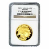 Certified Proof Buffalo Gold Coin 2009-W One Ounce PF70 Ultra Cameo