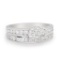 Cert W. Gold Bridal Diamond Ring Set 1.45 ctw E F/VS SI