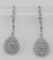 Classic Crystal Drop Earrings - Sterling Silver