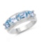 2.72 Carat Genuine Blue Topaz .925 Sterling Silver Ring