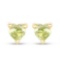 0.50 Carat Genuine Peridot 10K Yellow Gold Earrings