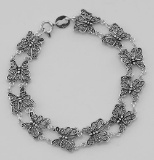 Filigree Butterfly Bracelet - Sterling Silver