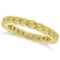 Fancy Yellow Diamond Eternity Ring Anniversary Band 14k Gold (1.07ct)