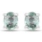 0.62 Carat Genuine Green Sapphire .925 Sterling Silver Earrings