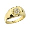 10K Mens Gold Diamond Wedding Ring APPROX .25 CTW