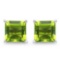 2.30 Carat Genuine Peridot .925 Streling Silver Earrings