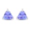 0.86 Carat Genuine Tanzanite .925 Sterling Silver Earrings