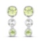 0.62 Carat Genuine Peridot .925 Sterling Silver Earrings