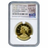 Certified 2017 American Liberty 225th Anniversary High Relief Gold PF70 NGC