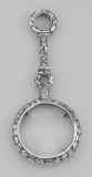 Tiny Silver Magnifying Glass (7X) - Miniature for Dolls in Fine Sterling Silver