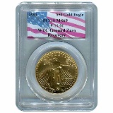 Certified American $50 Gold Eagle 1991 MS69 PCGS WTC Ground Zero Recovery