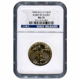 Certified American $25 Gold Eagle 2008 MS70 NGC Early Release