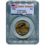 Certified American $25 Gold Eagle 2006 MS70 PCGS First Strike