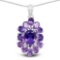 7.24 Carat Genuine Amethyst .925 Sterling Silver Pendant