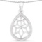 0.45 Carat Genuine White Diamond .925 Sterling Silver Pendant