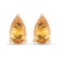 0.44 Carat Genuine Citrine 10K Yellow Gold Earrings