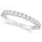 Half-Eternity Pave-Set Diamond Stacking Ring Palladium (0.75ct)