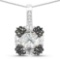 2.72 Carat Genuine Multi Stones .925 Sterling Silver Pendant