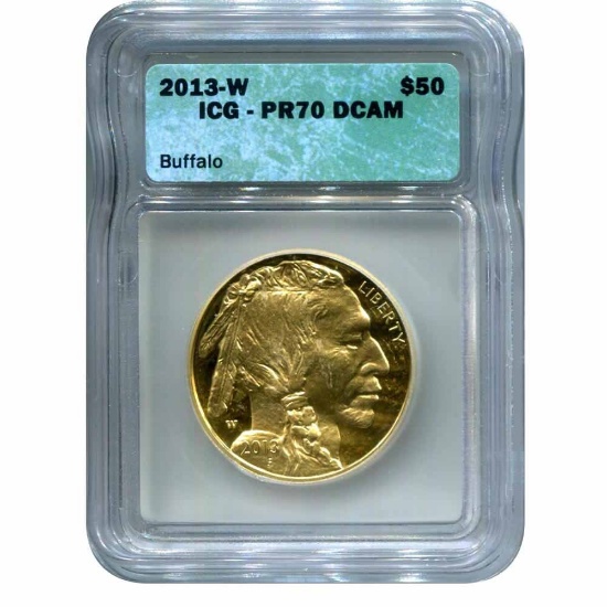 Certified Proof Buffalo Gold Coin 2013-W PF70 ICG