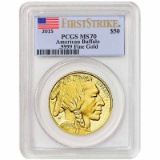 Certified Uncirculated Gold Buffalo One Ounce 2015 MS70 PCGS First Strike