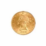 Early Gold Bullion $5 Liberty Almost Uncirculated