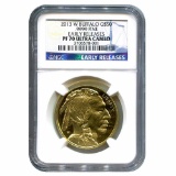 Certified Proof Buffalo Gold Coin 2013-W PF70 Ultra Cameo NGC Early Releases