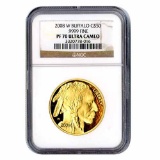 Certified Proof Buffalo Gold Coin 2008-W One Ounce PF70 Ultra Cameo