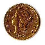 Early Gold Bullion $20 Liberty Jewelry Grade