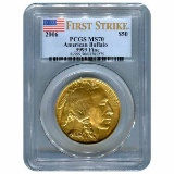 Certified Uncirculated Gold Buffalo 2006 MS70 PCGS First Strike