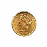 Early Gold Bullion $5 Liberty Uncirculated