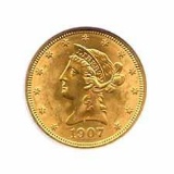 Early Gold Bullion $10 Liberty Uncirculated