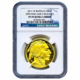 Certified Proof Buffalo Gold Coin 2011-W PF70 NGC Early Releases