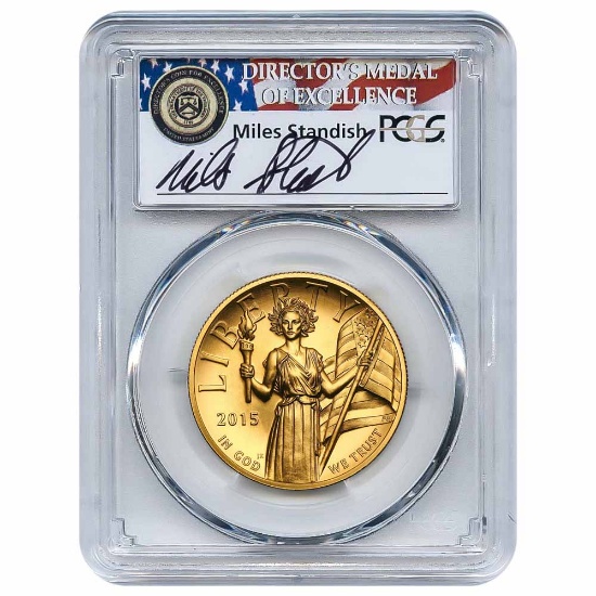 Certified American Liberty 2015-W High Relief Gold Coin MS70 PCGS