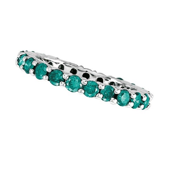 Blue Diamond Eternity Band in 14K White Gold by PAPPS (2.00 ctw)