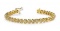 14K YELLOW GOLD .90 CTW G-H VS2/SI1 FLOATING DIAMOND HEART BRACELET