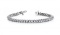 14K WHITE GOLD 1 CTW G-H VS2/SI1 SCOOP LINK DIAMOND TENNIS BRACELET