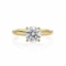 CERTIFIED 0.9 CTW G/SI2 ROUND DIAMOND SOLITAIRE RING IN 14K YELLOW GOLD