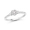 0.25 Carat Genuine White Diamond 14K White Gold Ring (G-H Color SI1-SI2 Clarity)