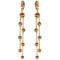 14K Solid Rose Gold Chandelier Earrings with Citrines