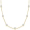 Diamonds by The Yard Bezel-Set Necklace in 14k Two Tone Gold (3.00ct)