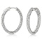 Pave-Set Inside-Outside Diamond Hoop Earrings 14k White Gold (2.75ct)