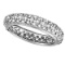 Pave Set Eternity Diamond Ring Band in 14K White Gold (1.58 ctw)