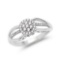 0.25 Carat Genuine White Diamond 14K White Gold Ring (G-H Color SI1-SI2 Clarity)