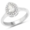 14K White Gold 0.64 Carat Genuine White Diamond Ring