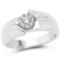 0.23 Carat Genuine White Diamond 14K White Gold Ring (G-H Color SI1-SI2 Clarity)