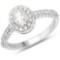 14K White Gold 1.27 Carat Genuine White Diamond Ring